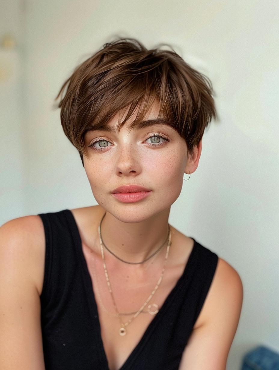 Discover the Versatility and Style of Short Hair with Curtain Bangs