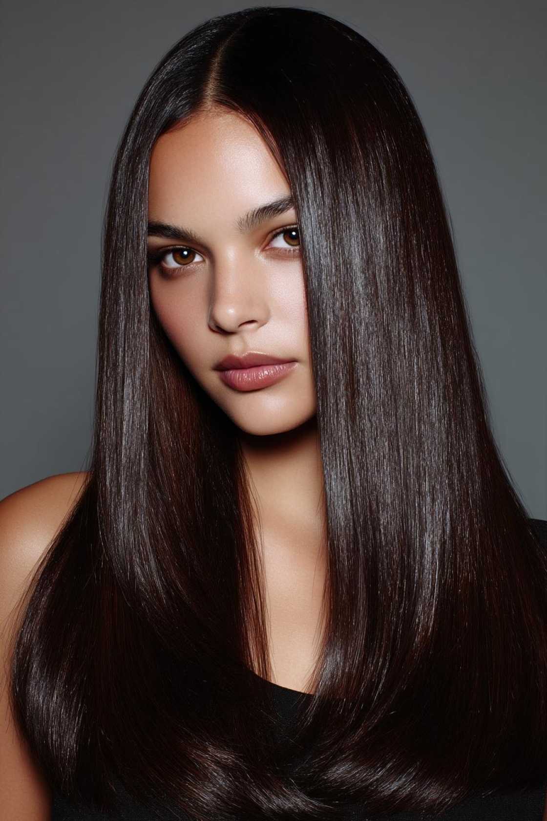 16+ Stunning Ways Dark Brown Hair Shines