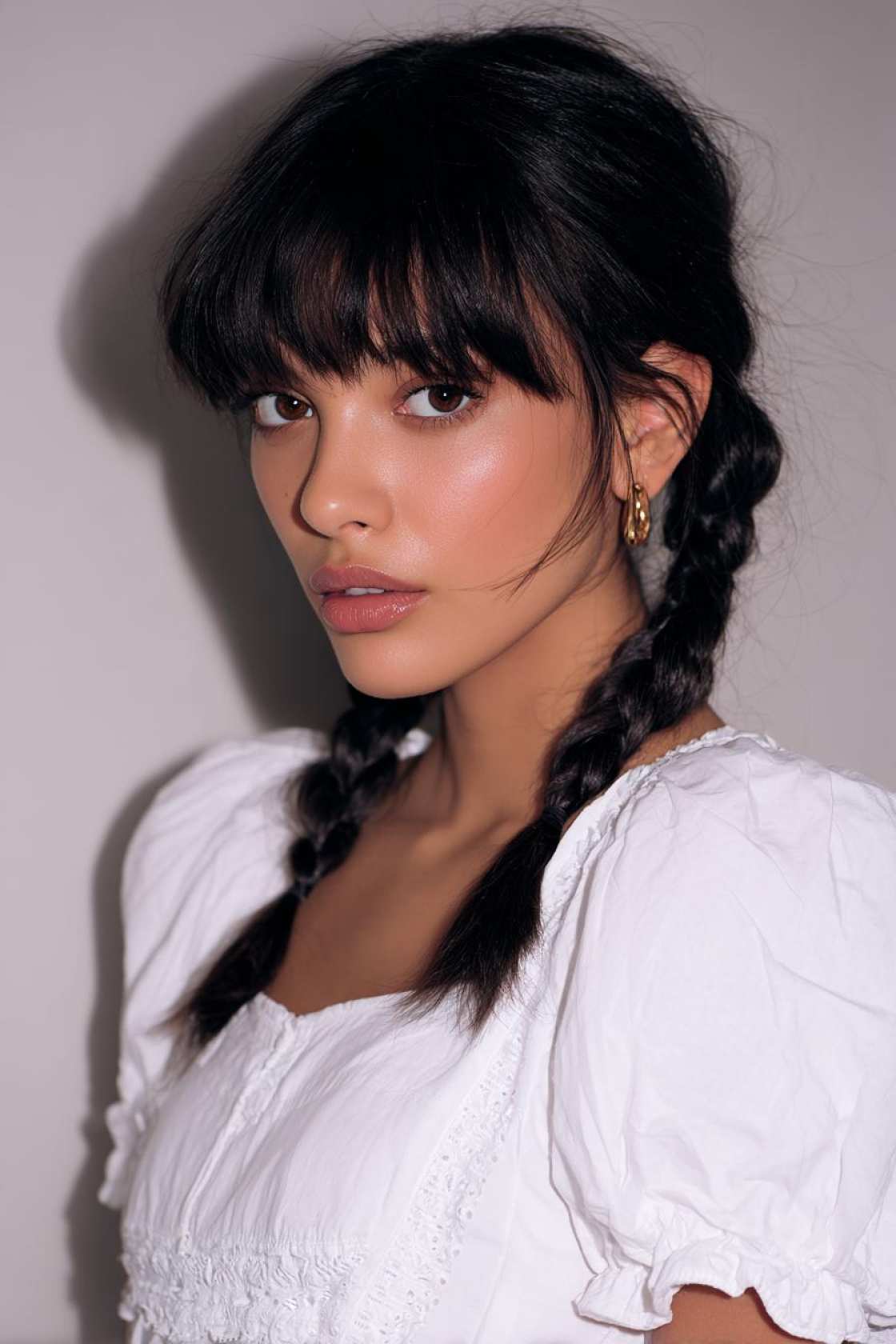 Playful & Chic: 13+ Braided Pigtails with Bangs You’ll Want to Try