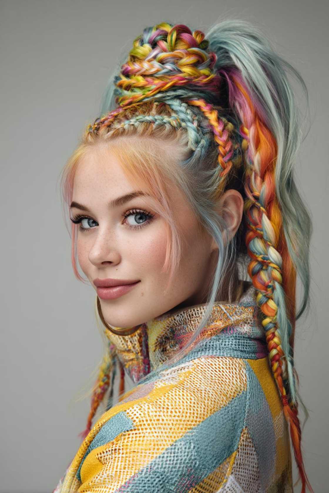 Rainbow Braids & Updos: 16 Pride Looks