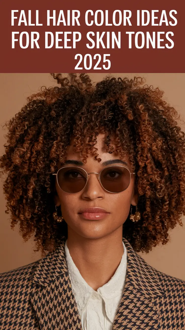Fall Hair Color Ideas for Deep Skin Tones 2025 – Brunette & Warm Shades That Flatter Deep Complexions