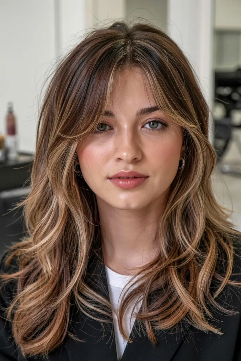 Fall Hairstyles for Round Faces Ideas 2025 – Best Cuts, Colors & Volume Tricks