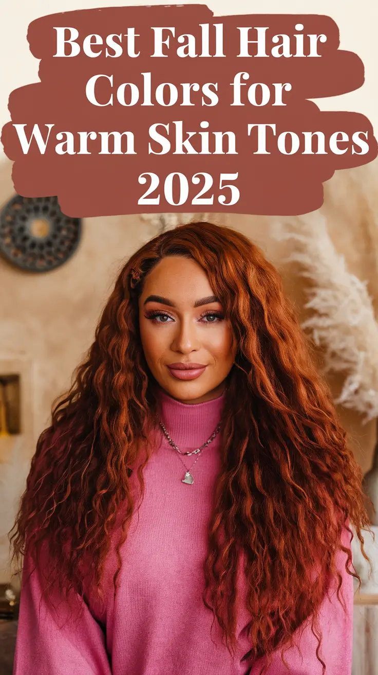Best Fall Hair Colors for Warm Skin Tones 2025 – Deep Autumn Ideas in Brown, Red & Strawberry Blonde