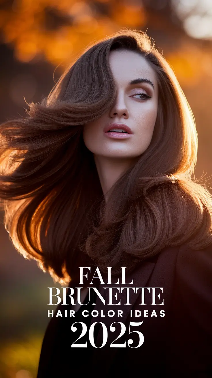 Fall Brunette Hair Color Ideas 2025: Best Balayage + Tones