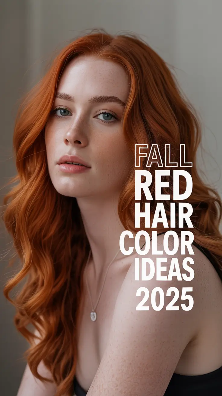 Fall Red Hair Color Ideas 2025 for Brunettes & Fair Skin