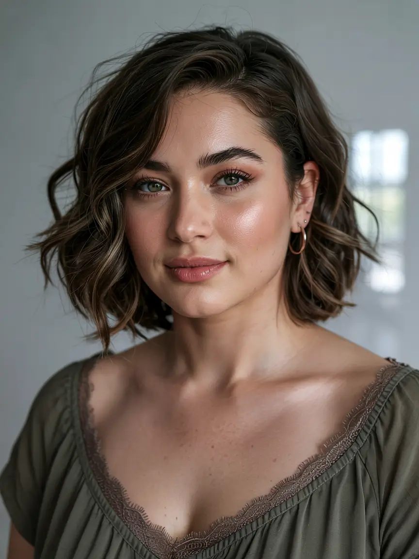 Plus Size Winter Haircuts for Women 2025 / 2026 – Flattering, Layered & Trendy Haircuts for Round Faces