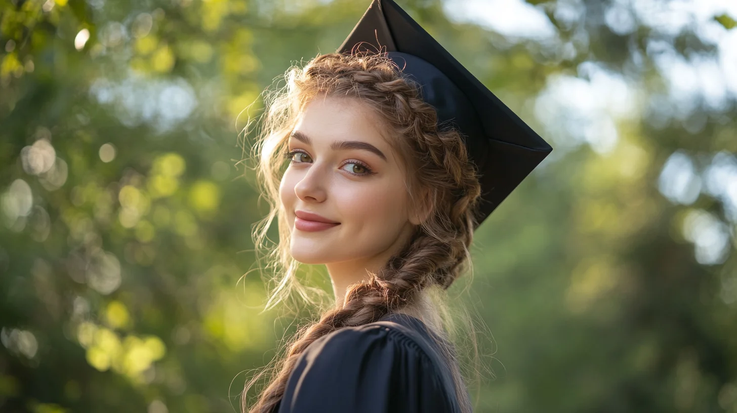 25+ Easy & Cute Graduation Hairstyles For Long Hair To Pair With Your Cap