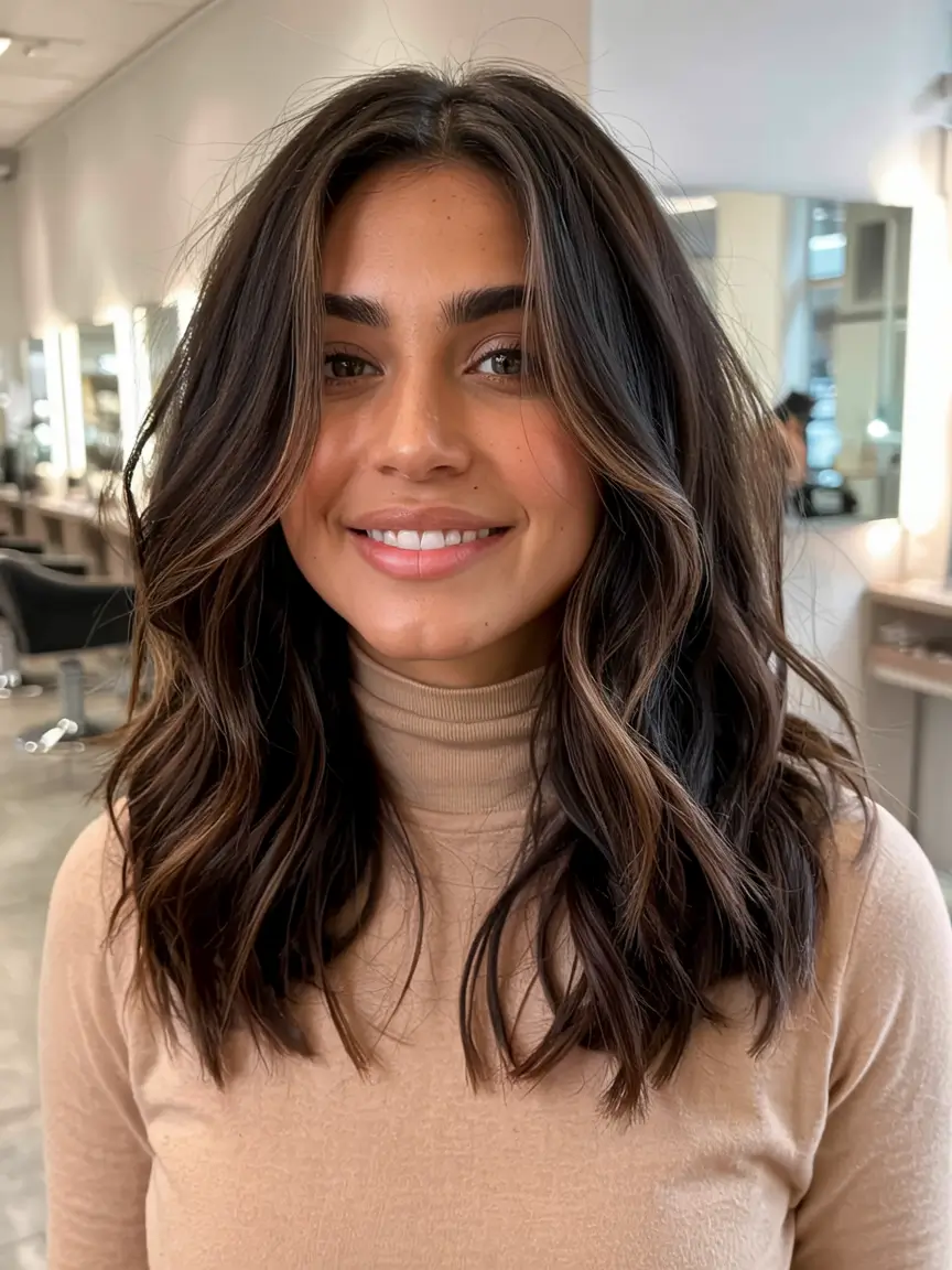 Winter Medium Haircut Ideas 2025 – Stylish Medium Length Hairstyles with Layers