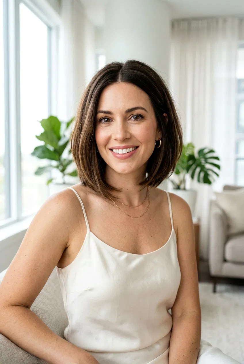 20 Stunning Mom Bob Haircut With Middle Part Inspirations – Lovelyish
