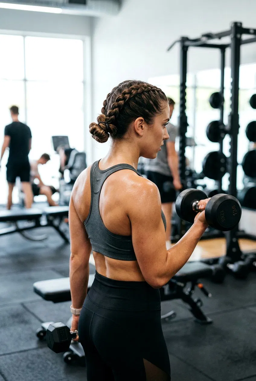 20 Practical Gym Braid Bun Hairstyle Ideas for Your Workout – Lovelyish