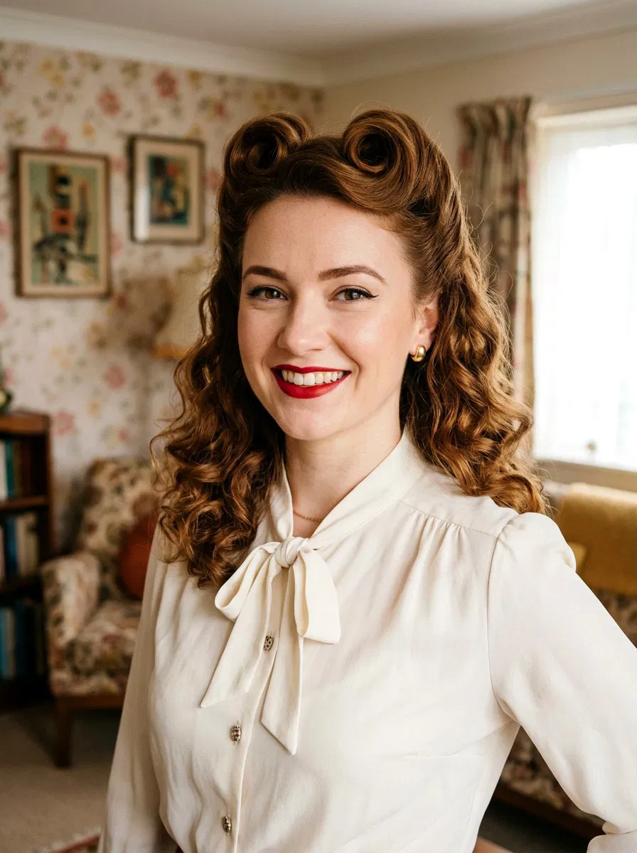 20 Vintage Victory Rolls Hairstyle Ideas For A Retro Vibe – Lovelyish