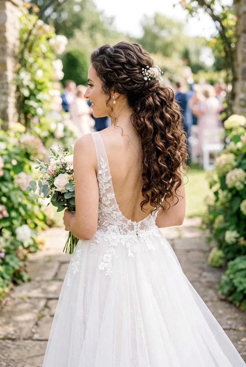 20 Gorgeous Wedding Ponytail with Waves for Your Big Day – Lovelyish