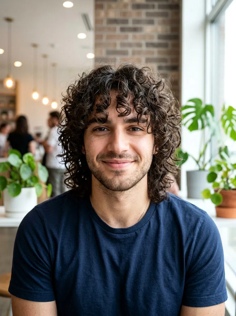 20 Bold Wolf Cut Men Curly Hair Ideas for a Fresh Style – Lovelyish