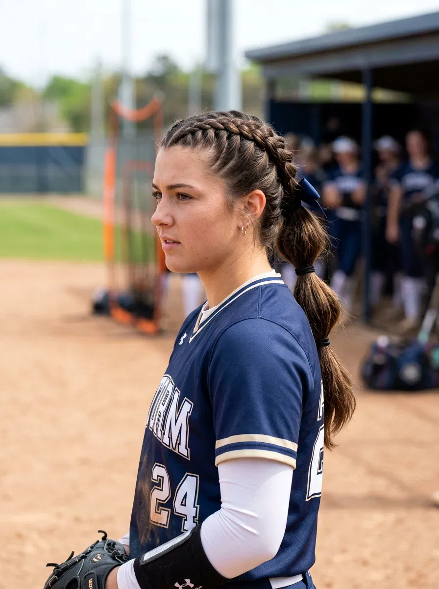 20 Sporty And Cute Softball Braid Ponytail Ideas For Game Day – Lovelyish
