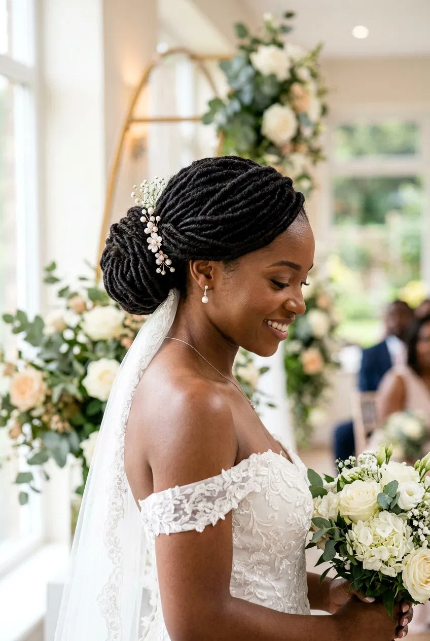 20 Elegant Bridal Faux Loc Updo Looks For Your Wedding – Lovelyish