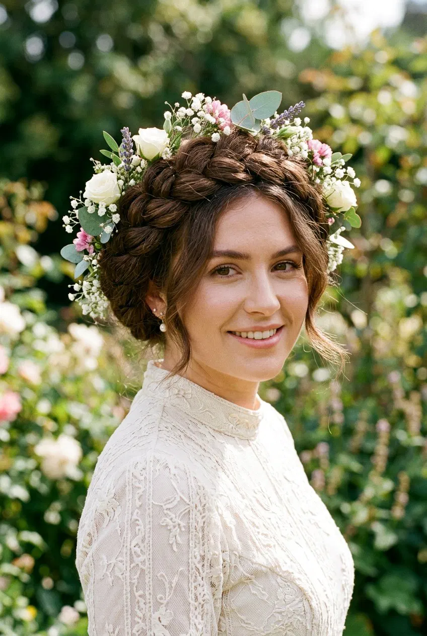 20 Stunning Flower Crown Braid Hairstyle Ideas To Try Now – Lovelyish