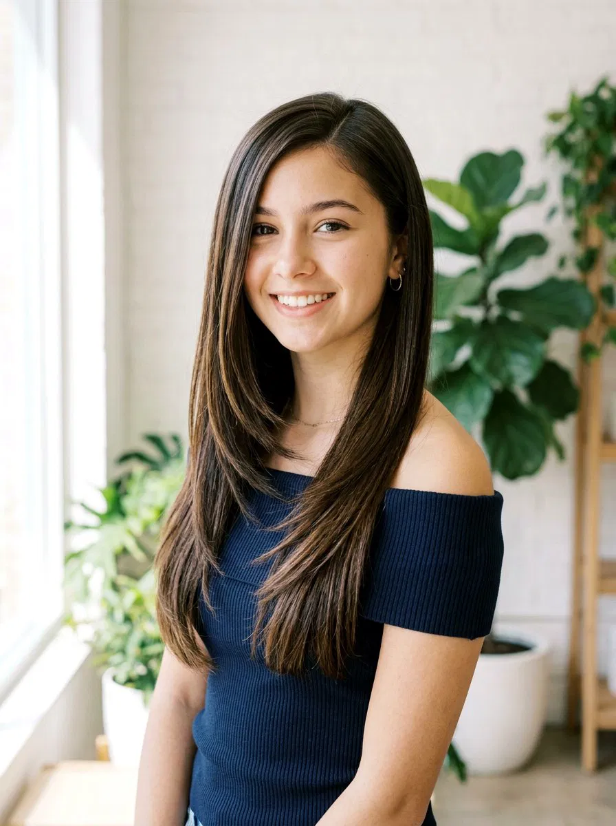 20 Flattering Long Straight Layers Haircut Ideas for Teens – Lovelyish