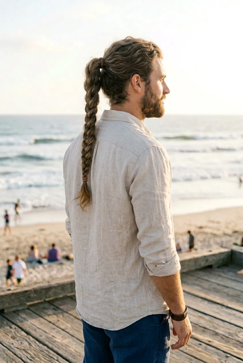 20 Fierce Braided Ponytail For Men Hairstyles to Try Now – Lovelyish