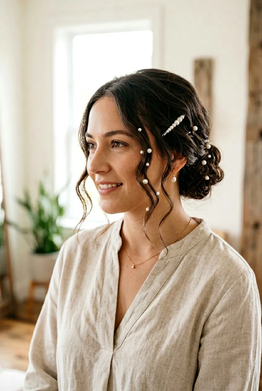 20 Birthday Hairstyle with Low Bun and Pearls to Adore – Lovelyish