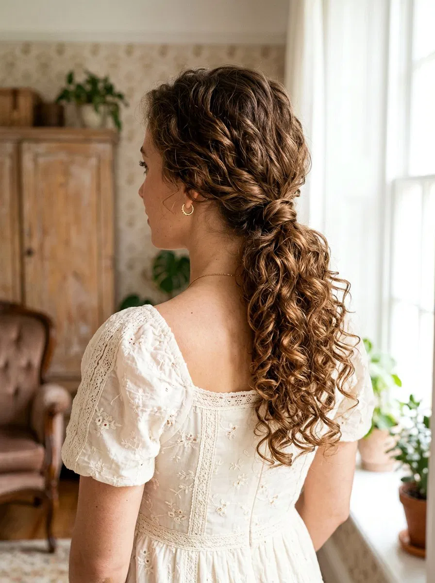 20 Breathtaking Soft Glam Hairstyle Ideas for Curly Hair – Lovelyish