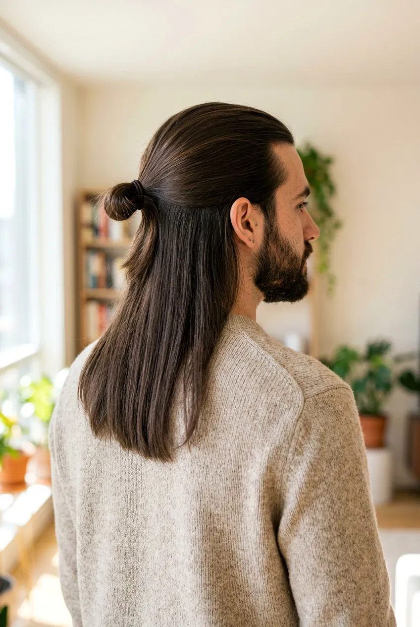 20 Trendy Half Up Man Bun Hairstyle Ideas To Try Right Now – Lovelyish