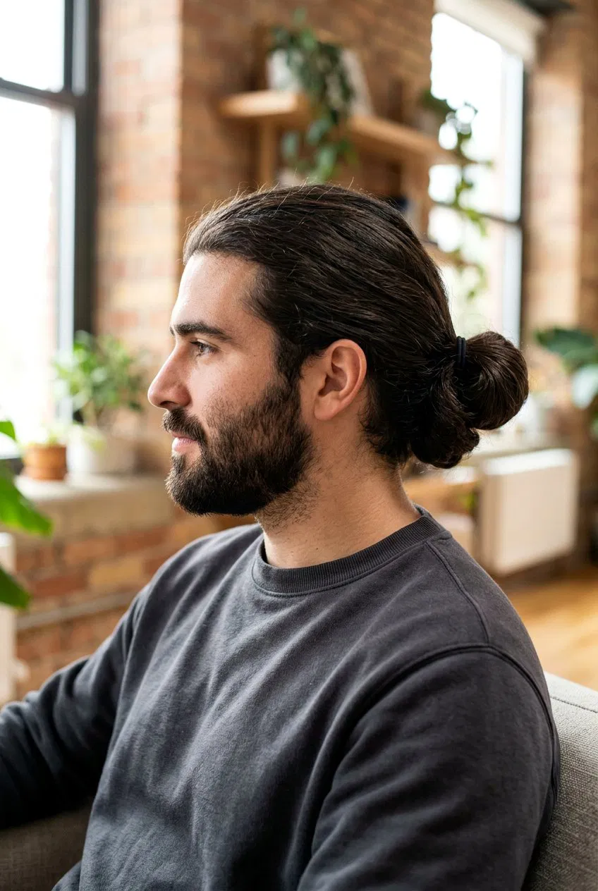 20 Modern Low Man Bun Hairstyle Ideas for Men to Try Now – Lovelyish