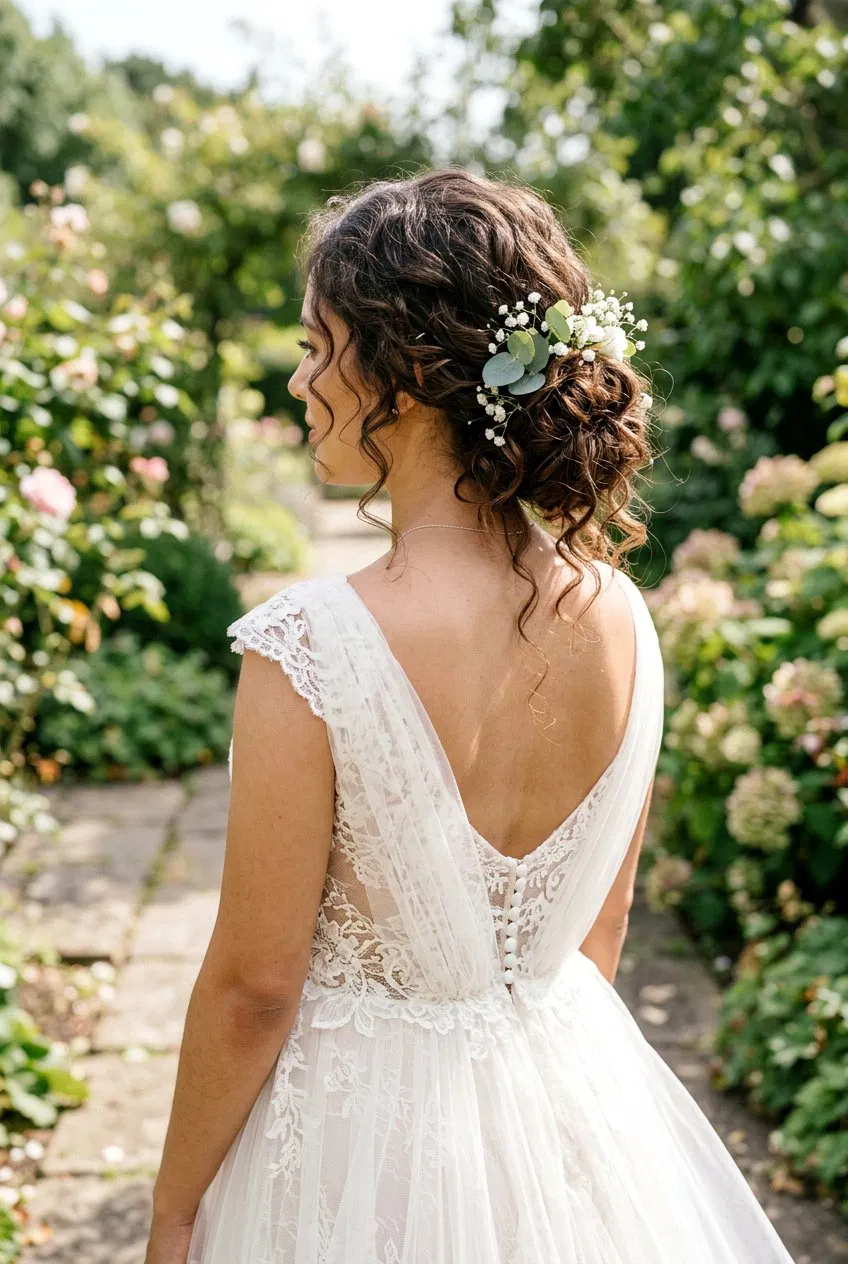 20 Beautiful Bridal Hairstyle for Long Natural Curls Looks – Lovelyish