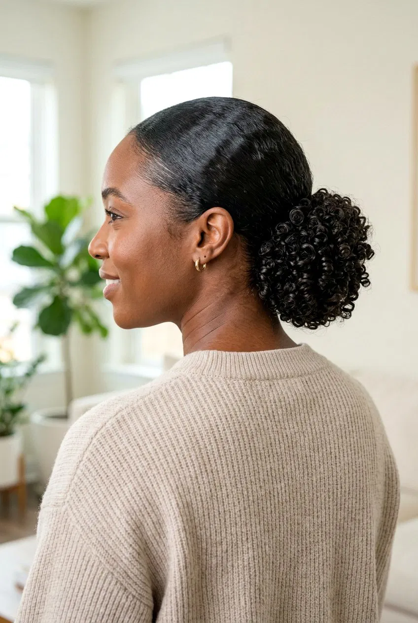 20 Stunning Slick Back Bun for Curly Hair Ideas You Must Try – Lovelyish