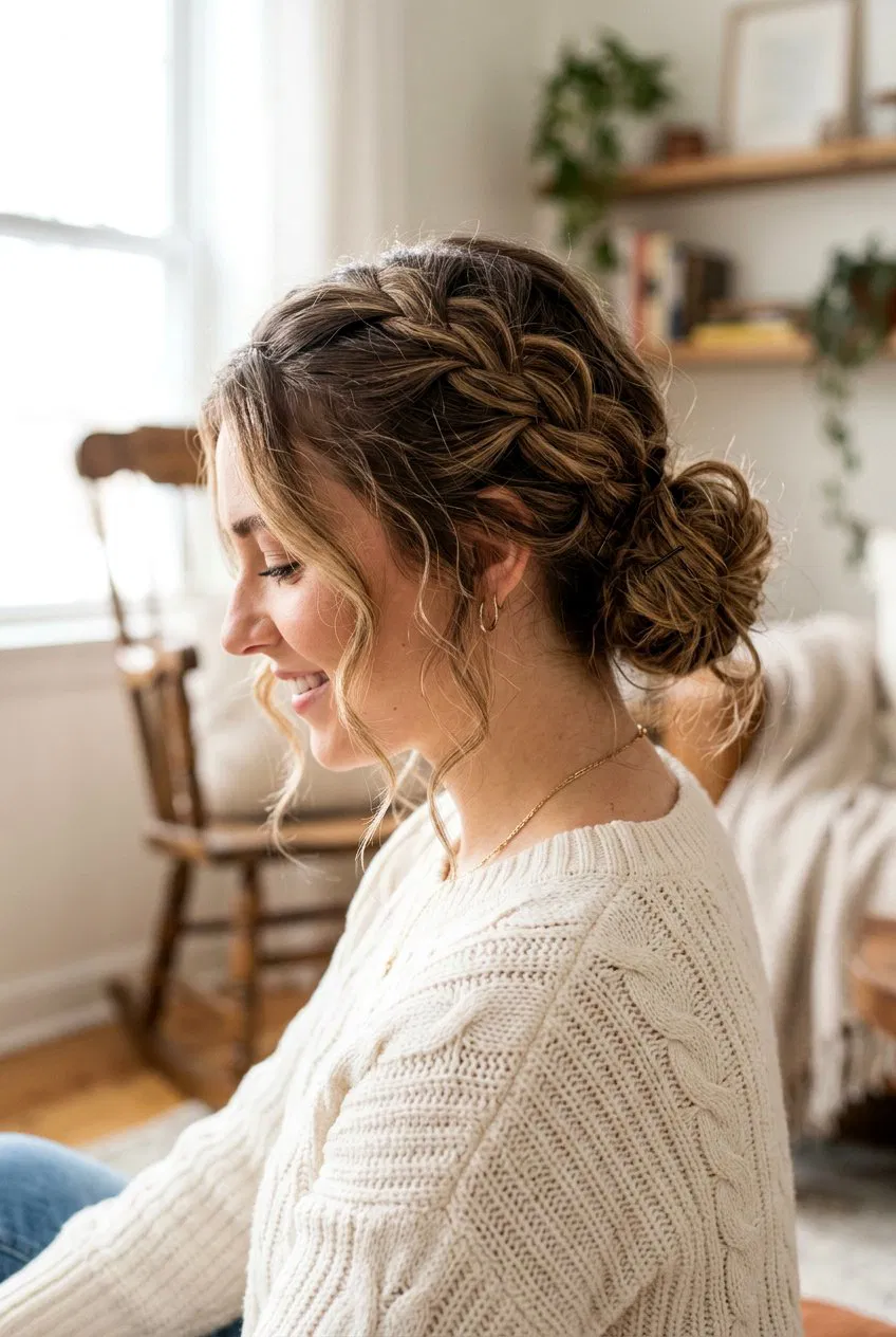 20 Stunning Festive Braid Bun Hairstyle Ideas For Holidays – Lovelyish