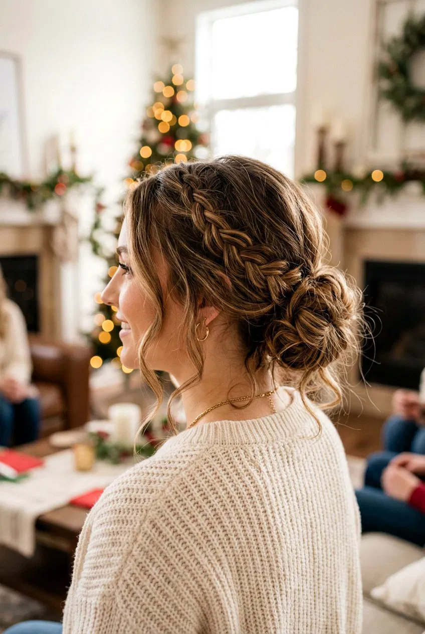 20 Festive Low Bun With Braid Ideas For Your Holiday Look – Lovelyish