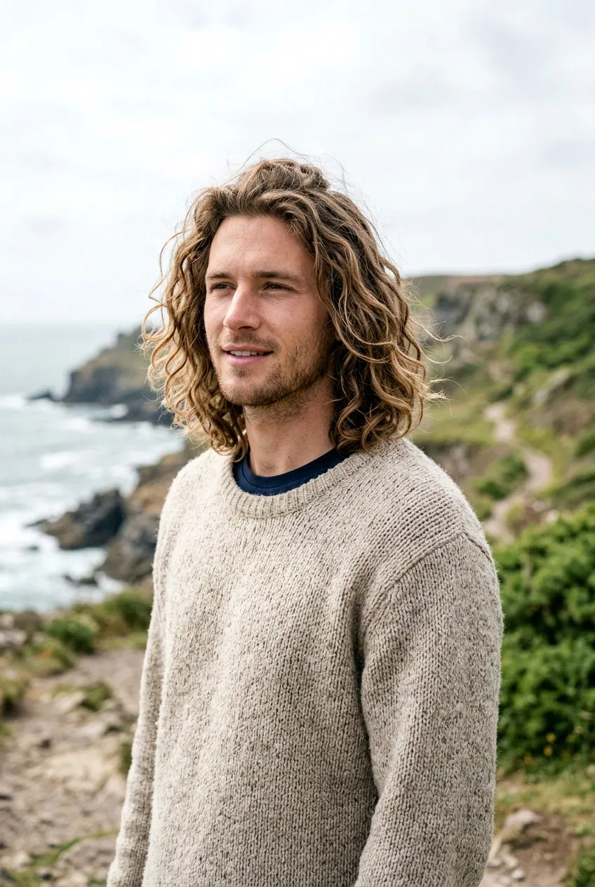 20 Stylish Men Shoulder Length Waves Haircut Ideas For You – Lovelyish