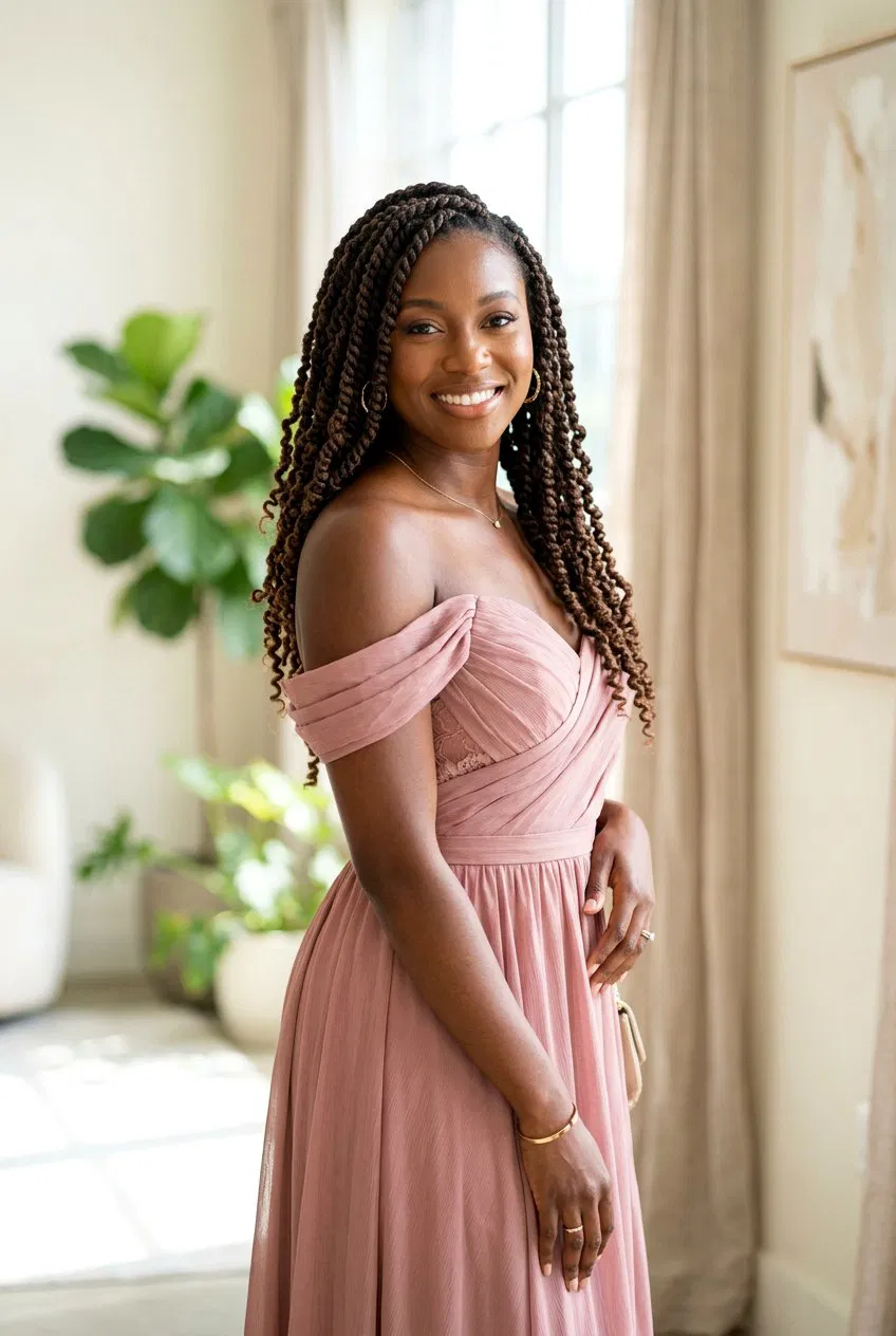 20 Elegant Black Women Wedding Guest Braid Styles for You – Lovelyish