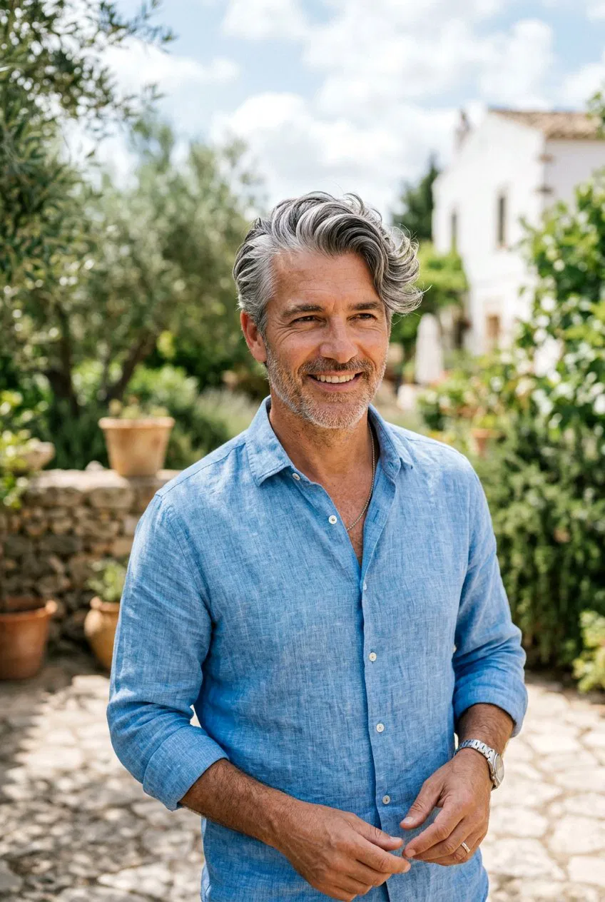 20 Highly Sophisticated Men Salt and Pepper Side Part Looks – Lovelyish
