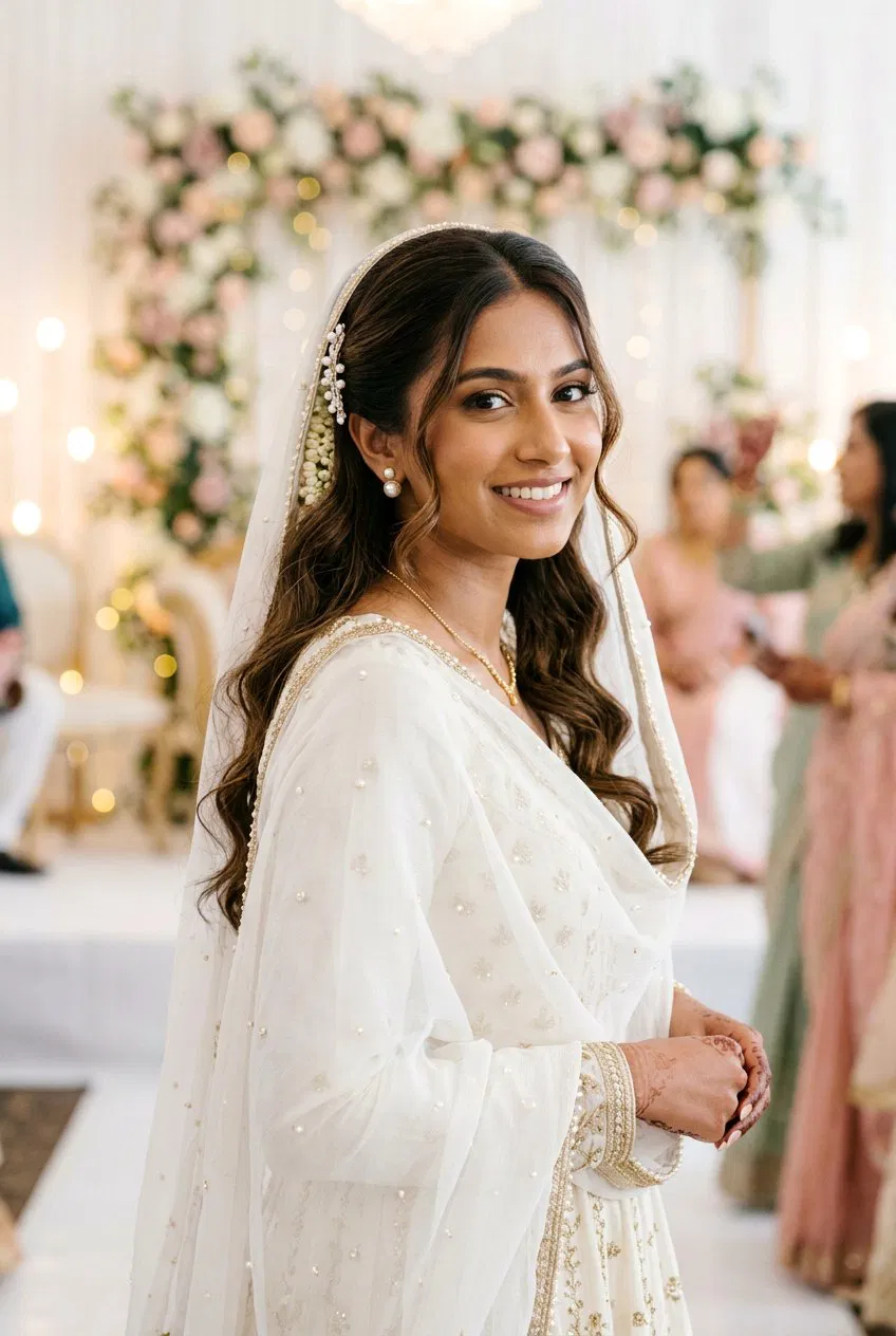 20 Beautiful Simple Nikah Hairstyles for Your Special Day – Lovelyish