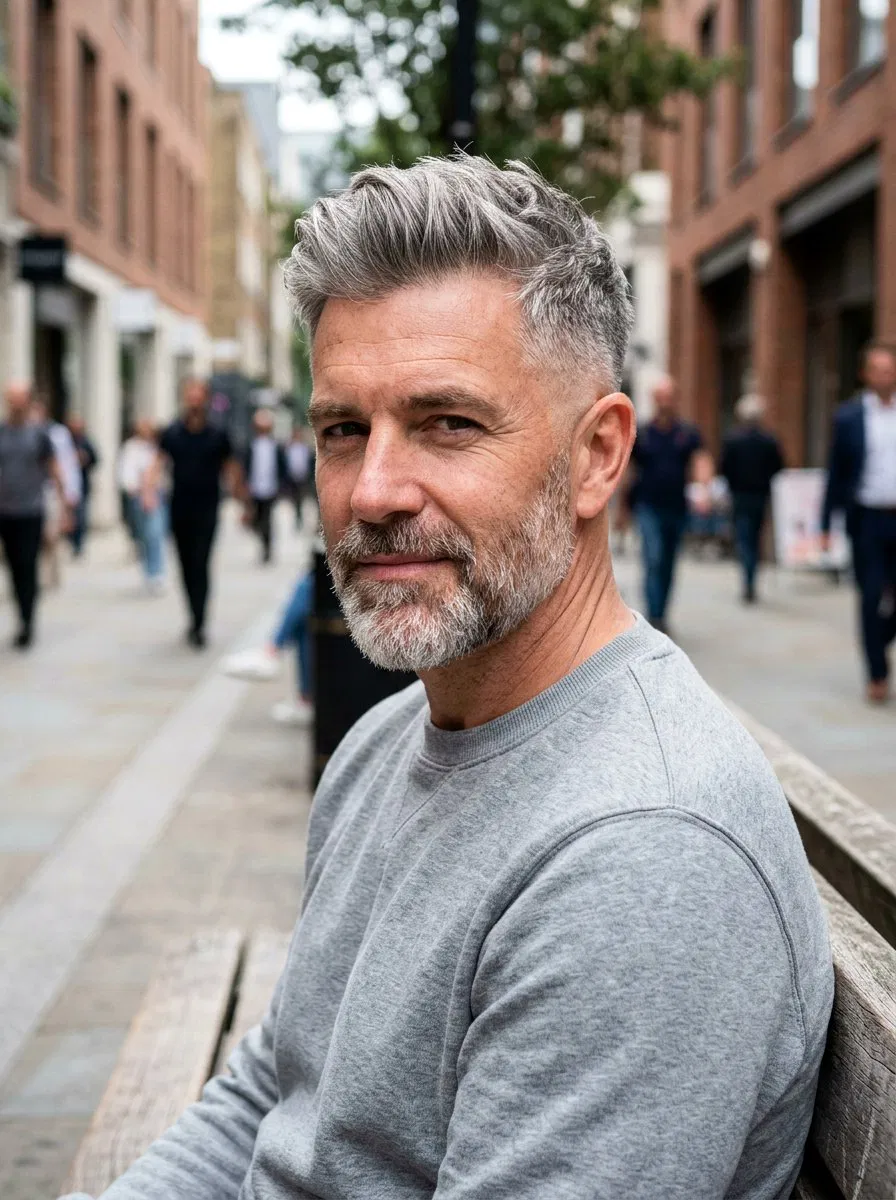 20 Masculine Salt and Pepper Taper Haircut Styles for Men – Lovelyish