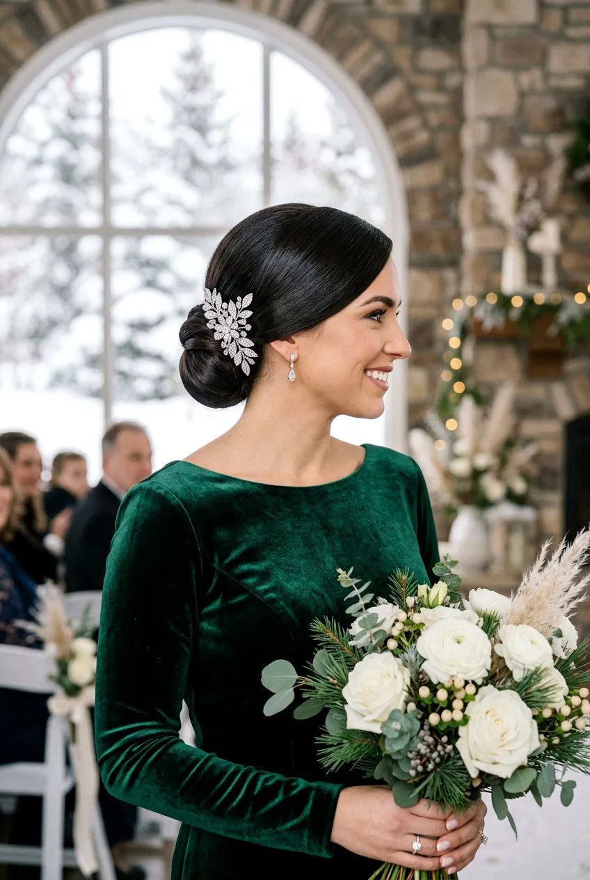 20 Glamorous Bridal Sleek Bun with Side Part Hairstyles – Lovelyish