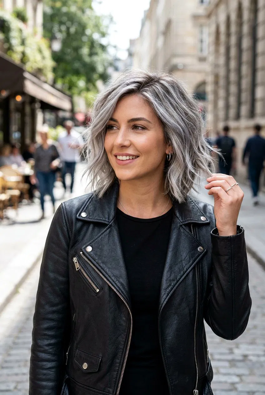 20 Chic Gray Blending Bob With Highlights To Try Right Now – Lovelyish