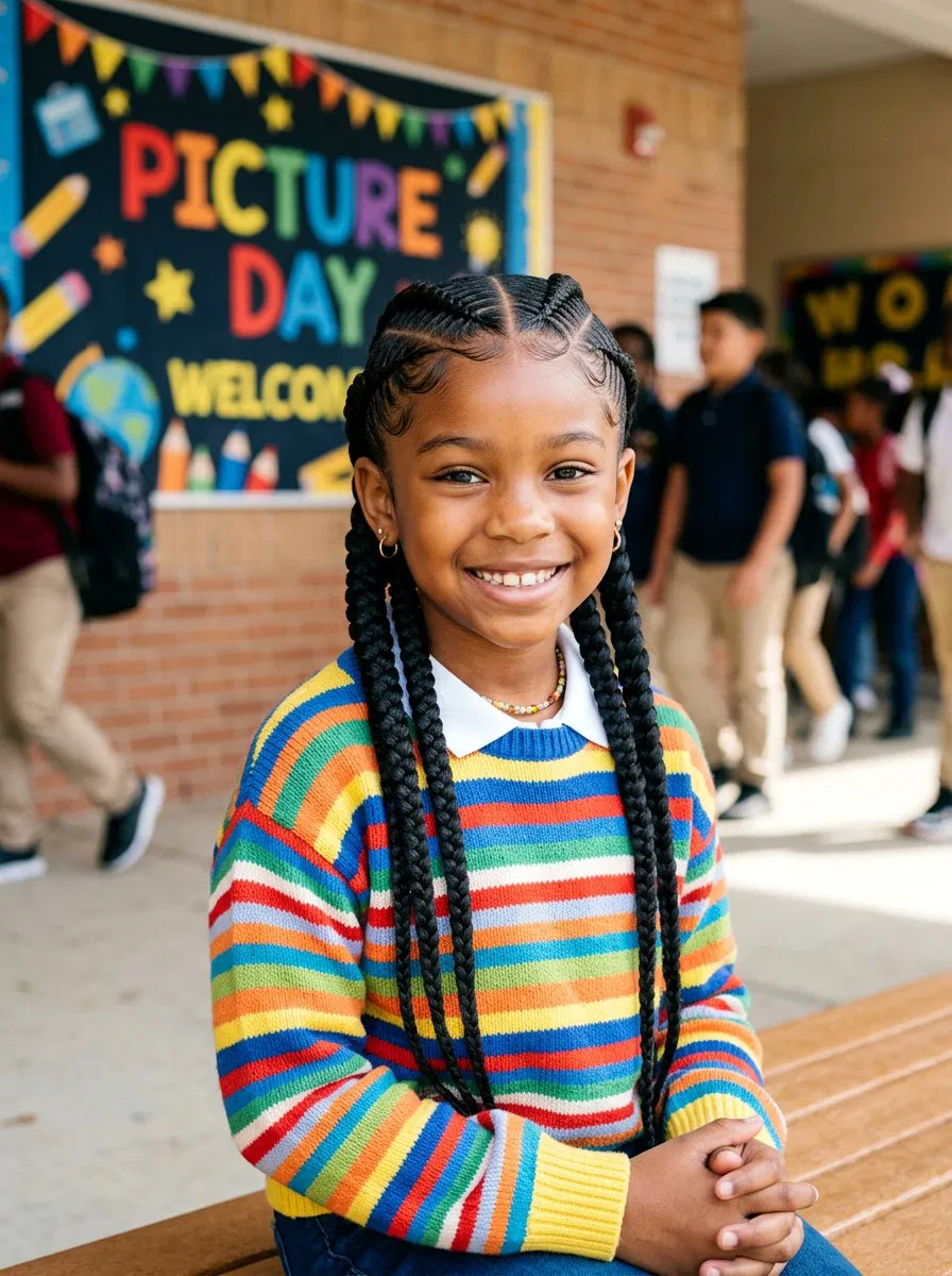 20 Adorable Picture Day Braids For Black Girls To Wear Now – Lovelyish