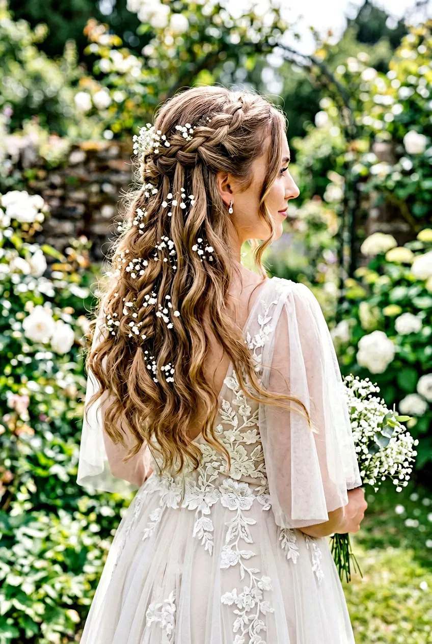 20 Stunning Floral Bridal Braid Hairstyle Ideas For Brides – Lovelyish