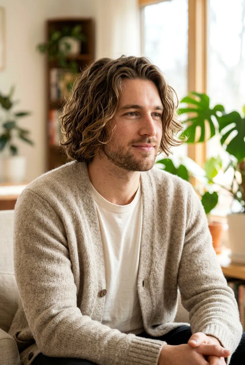 20 Effortlessly Cool Men’s Haircut Ideas for Wavy Medium Hair – Lovelyish