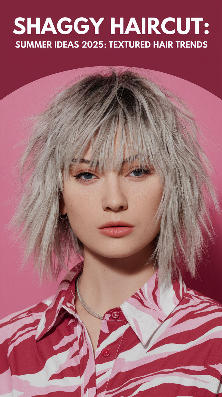 Shaggy Haircut – Summer Ideas 2026: Textured Hair Trends for Women All Lengths & Types