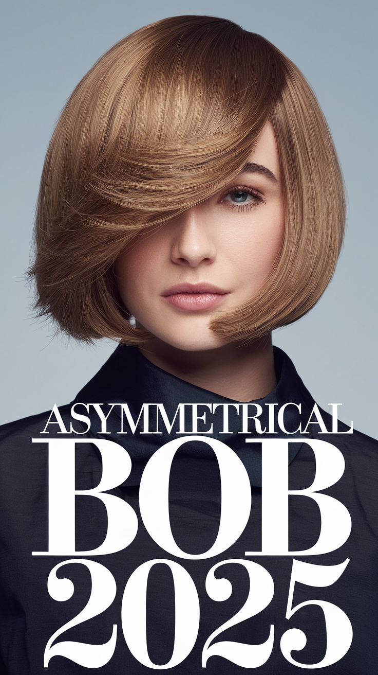 Asymmetrical Bob 2026 – 20 Trendy Ideas for Short Edgy, Curly, and Wavy Haircuts